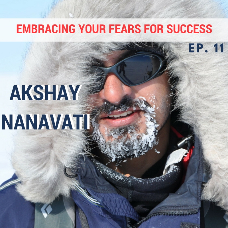 Akshay nanavati of fearvana on polar ice cap